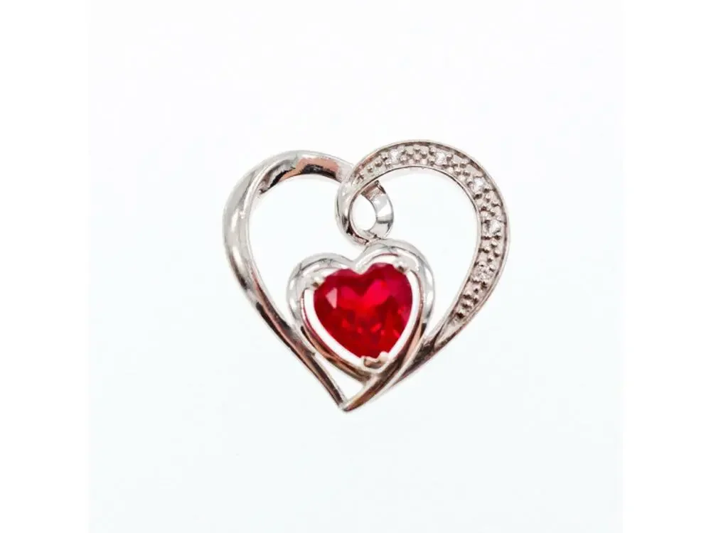 925 STERLING SILVER SPINEL & CZ 